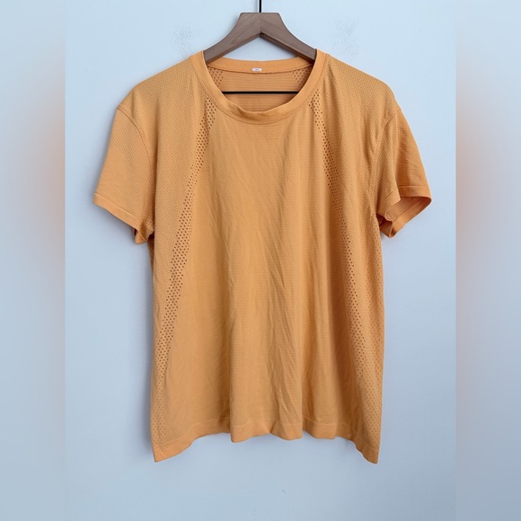 lululemon athletica Other - Lululemon Metal Vent Tech T Shirt Orange Breathable Stretch Gym Workout 14